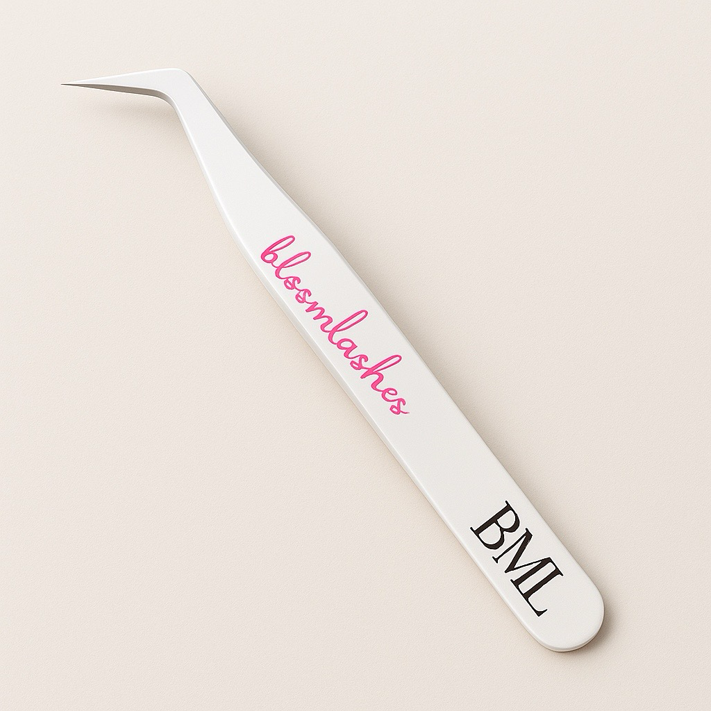 BloomLashes Boot Tweezers-White
