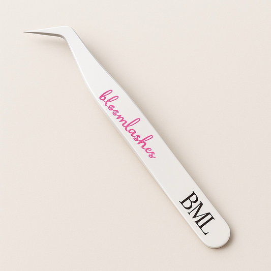 BloomLashes Boot Tweezers-White