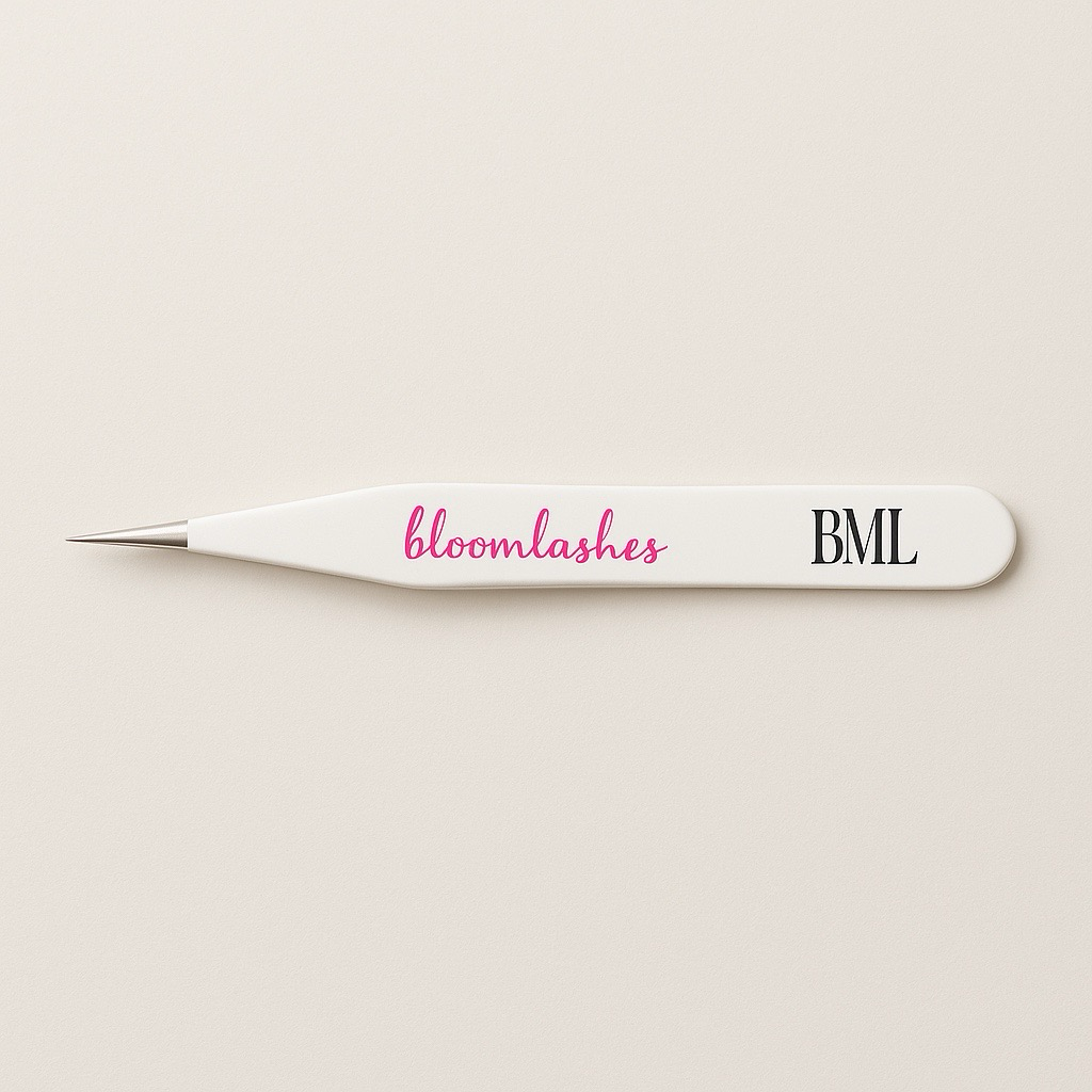 BloomLashes Mega Volume Tweezers-White